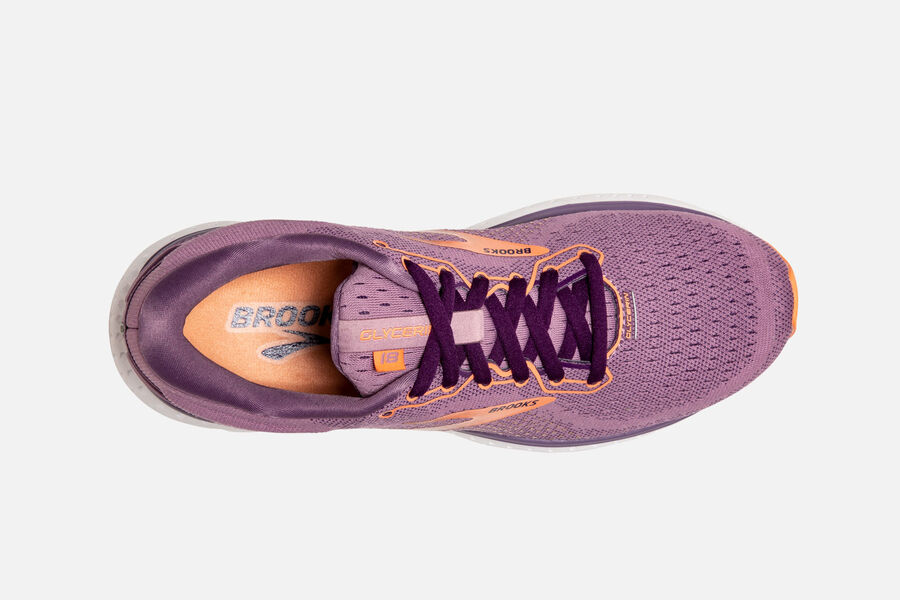 Brooks Running Shoes Womens Purple - Glycerin 18 Road - 6835-GWSMC